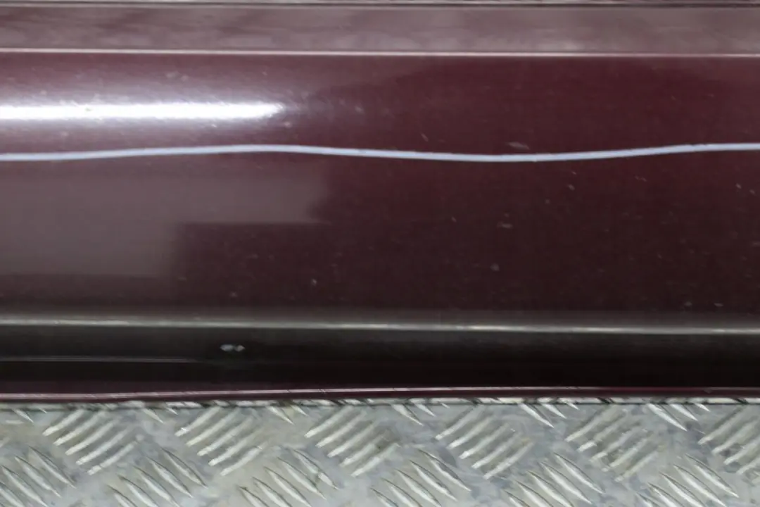 BMW 7 E65 Bas de Porte Couverture Seuil a Gauche Barbera Rouge - A39