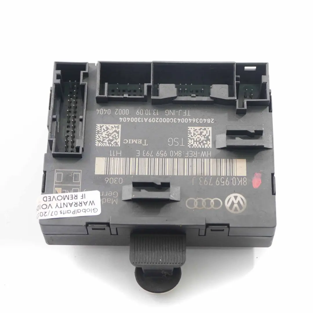 Audi A4 B8 Módulo Puerta Delantera Derecha Unidad Control Módulo ECU 8K0959793J