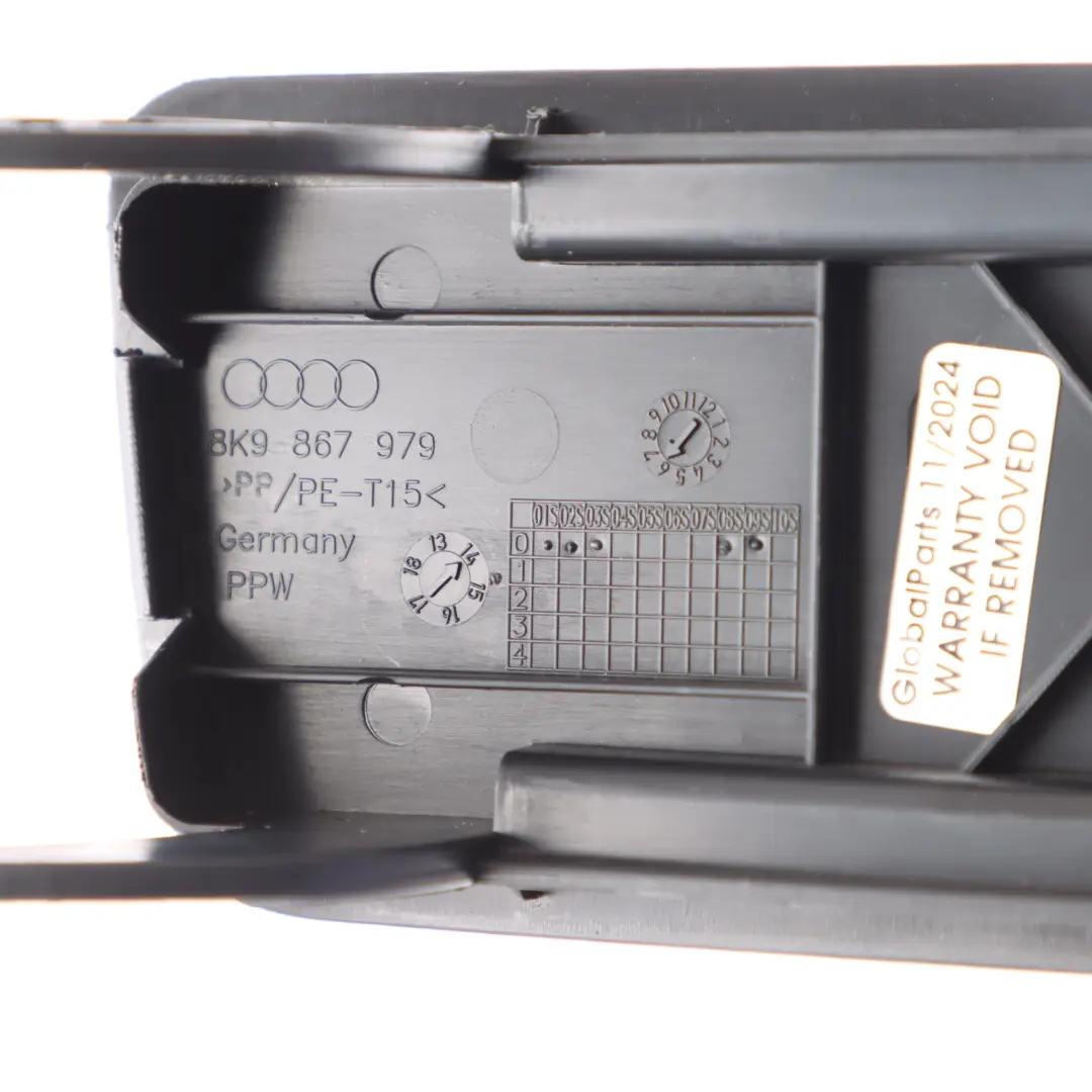 Audi RS4 B8 Rear Tailgate Cover Trim Lower Cap Triangle Warning Flap 8K9867979