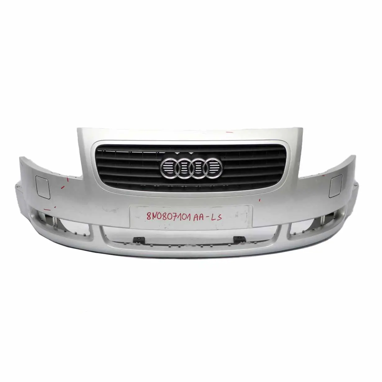 Audi TT 8N Front Bumper Trim Panel Covering Light Silver Metallic - LY7W