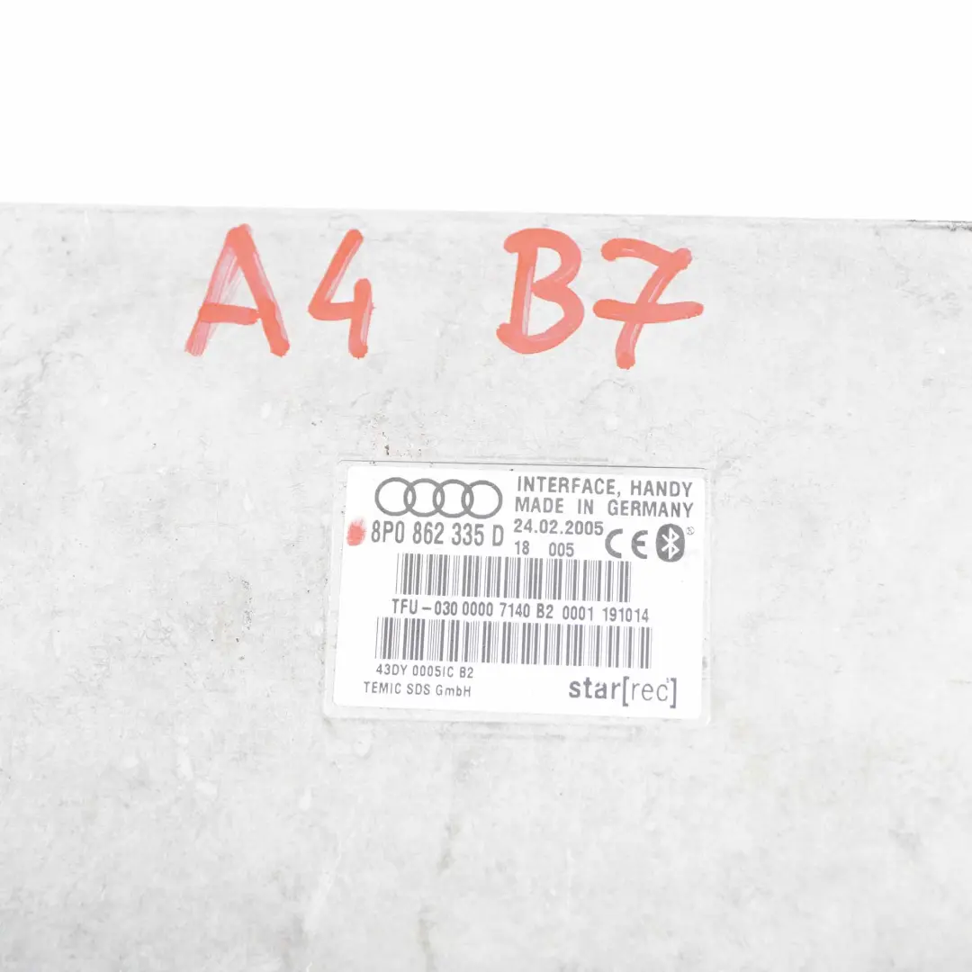 Audi A4 B7 Moduł Bluetooth 8P0862335D