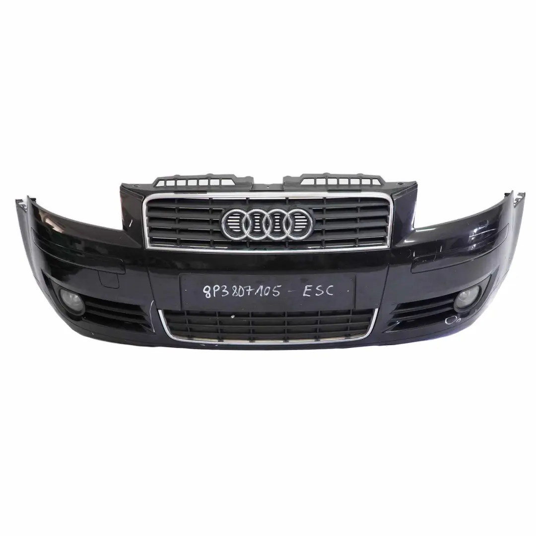 Audi A3 8P Front Bumper Panel PDC Parktronic Covering Ebony Black LZ9W