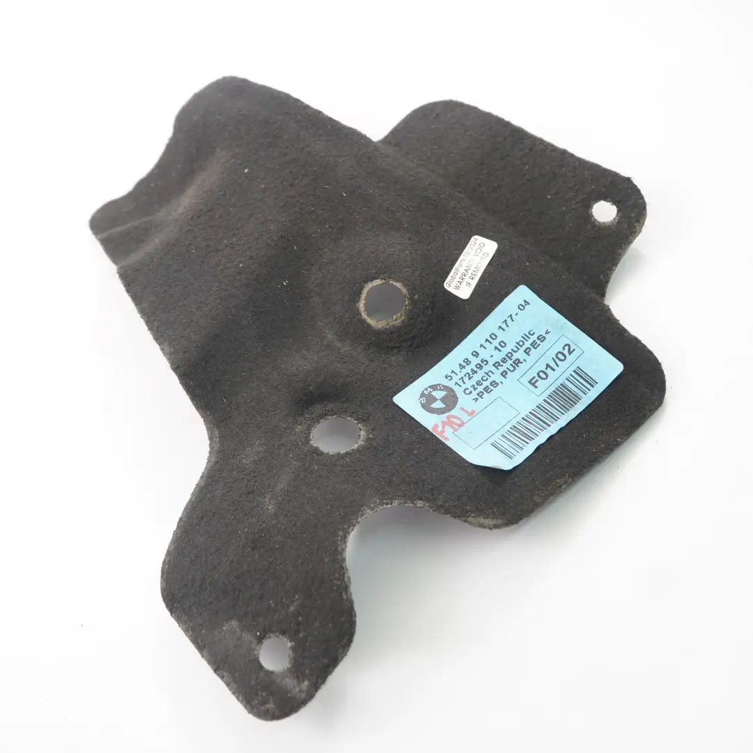 BMW F01 F10 F11 Aislamiento Acústico Pared Motor Cubierta Izquierda 9110177