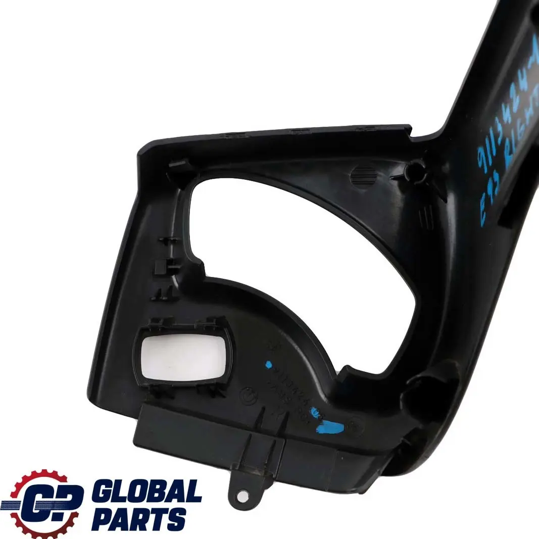 BMW E93 Asiento Delantero Derecho Tapa de Desbloqueo Negro 9113424