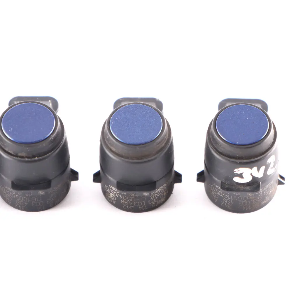 4 x Sensor aparcamiento BMW E81 E87 E90 PDC Ultrasonic Montego Azul Set 9114342