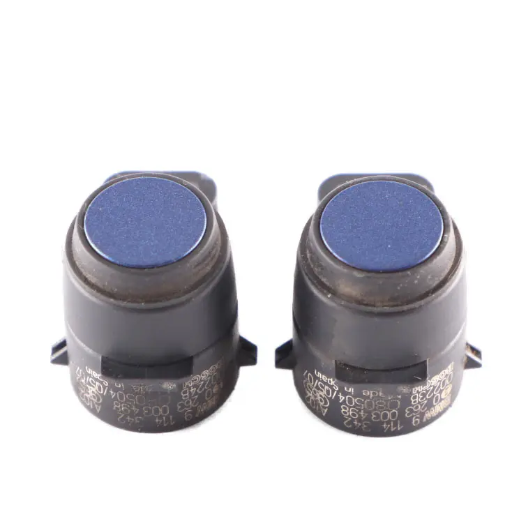 2 x Sensor aparcamiento BMW E81 E87 E90 PDC Ultrasonic Montego Azul Set 9114342