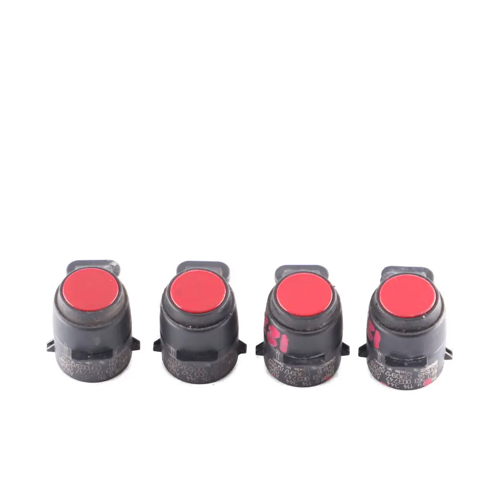 4 x Park sensor BMW E81 E87 E90 Ultraschall PDC Crimson Rot A61 Set 9114344