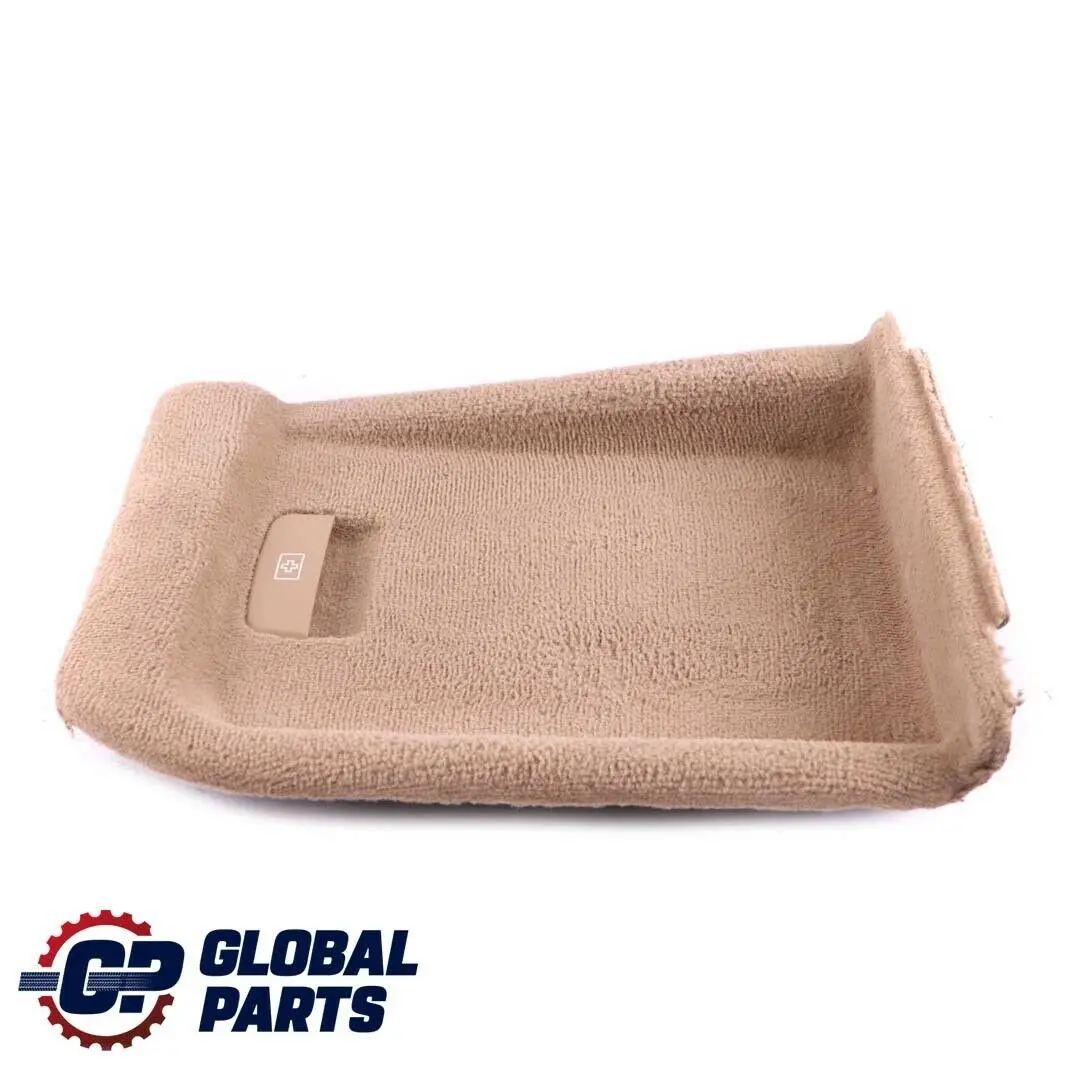 BMW X5 E70 Garniture de coffre arriere gauche avec rabat moquette Beige 7145909