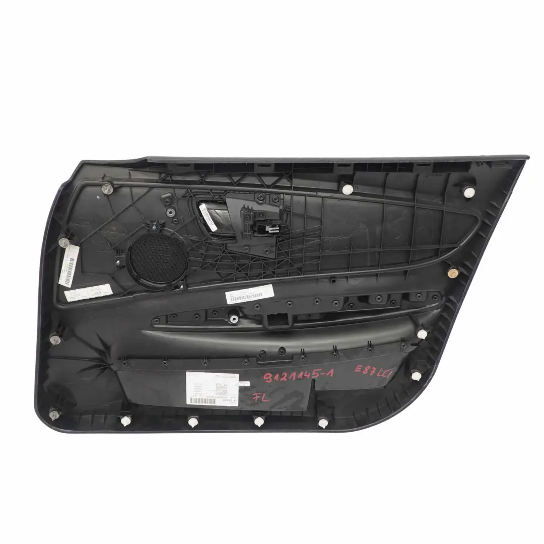 BMW E87 LCI Panel Revestimiento Tarjeta Puerta Delantera Izquierda Red Antracita