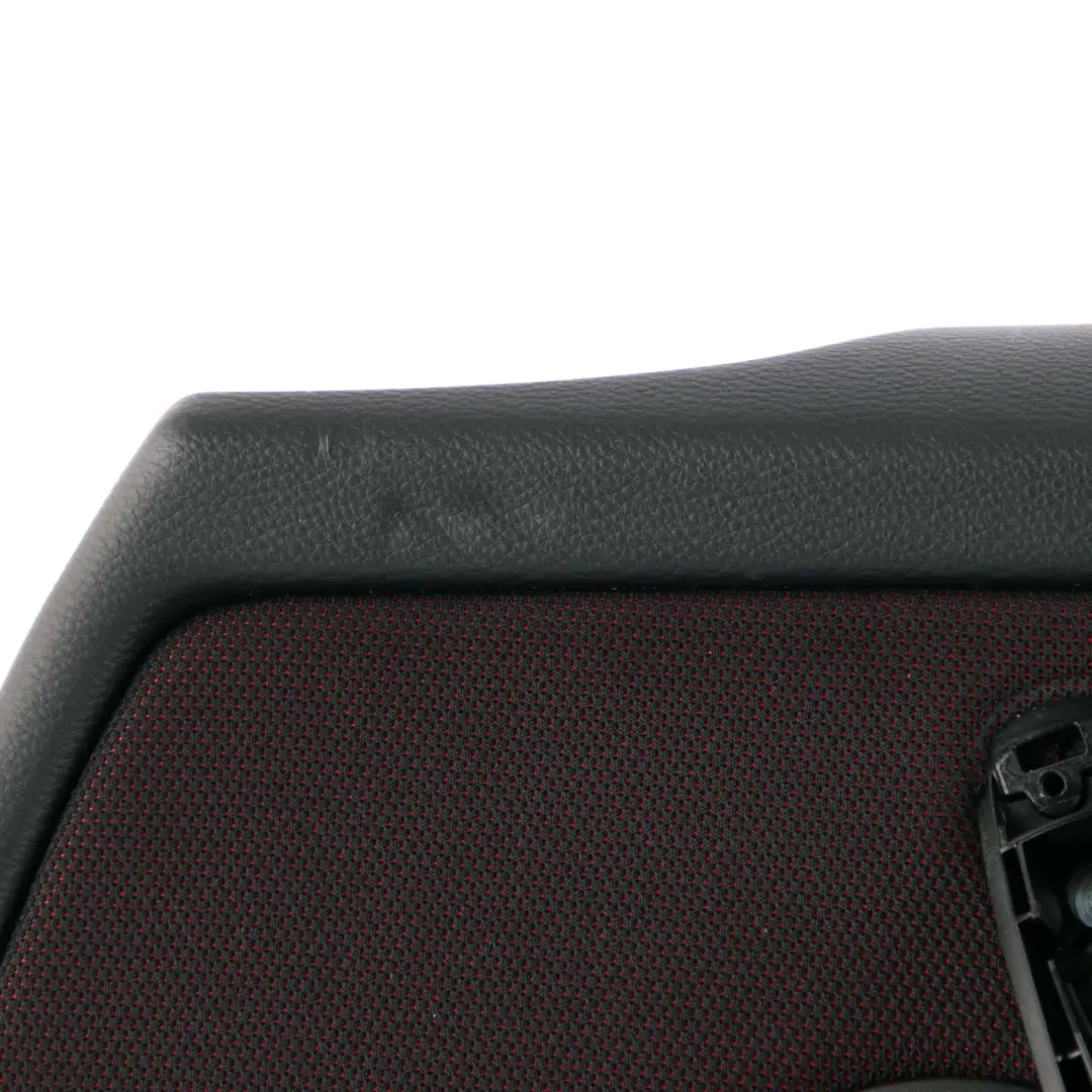 BMW E87 LCI Front Right O/S Door Card Panel Cloth Network Cranberry Red