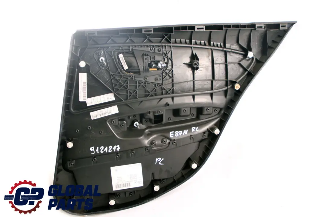 BMW E87 LCI Trasero Izquierdo Panel Forro Puerta Cuero Limon