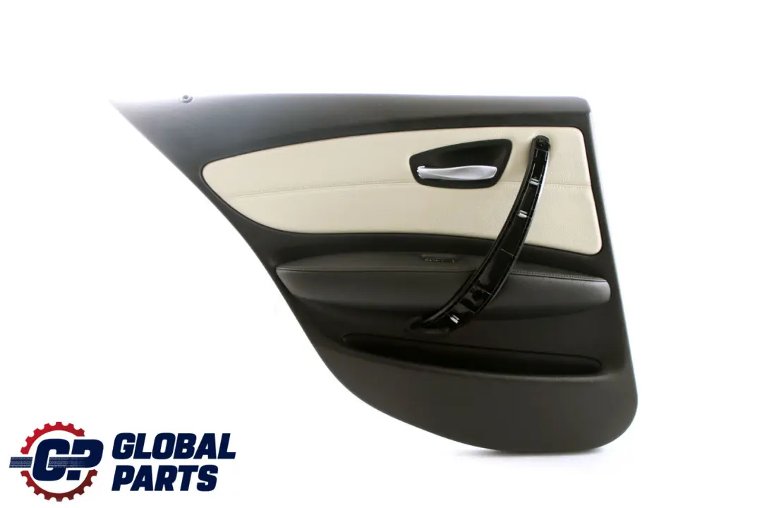 BMW E87 LCI Trasero Izquierdo Panel Forro Puerta Cuero Limon