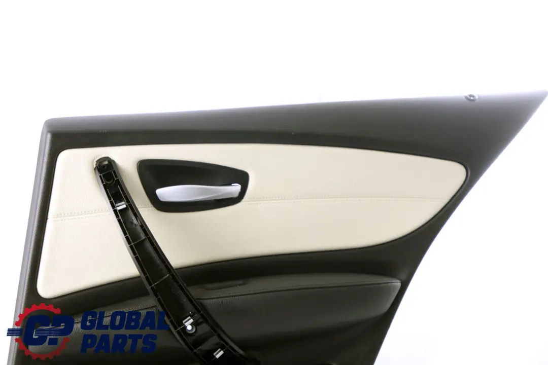 BMW E87 LCI Trasera Derecha O / S Tarjeta De Puerta Forro Panel Cuero Limon