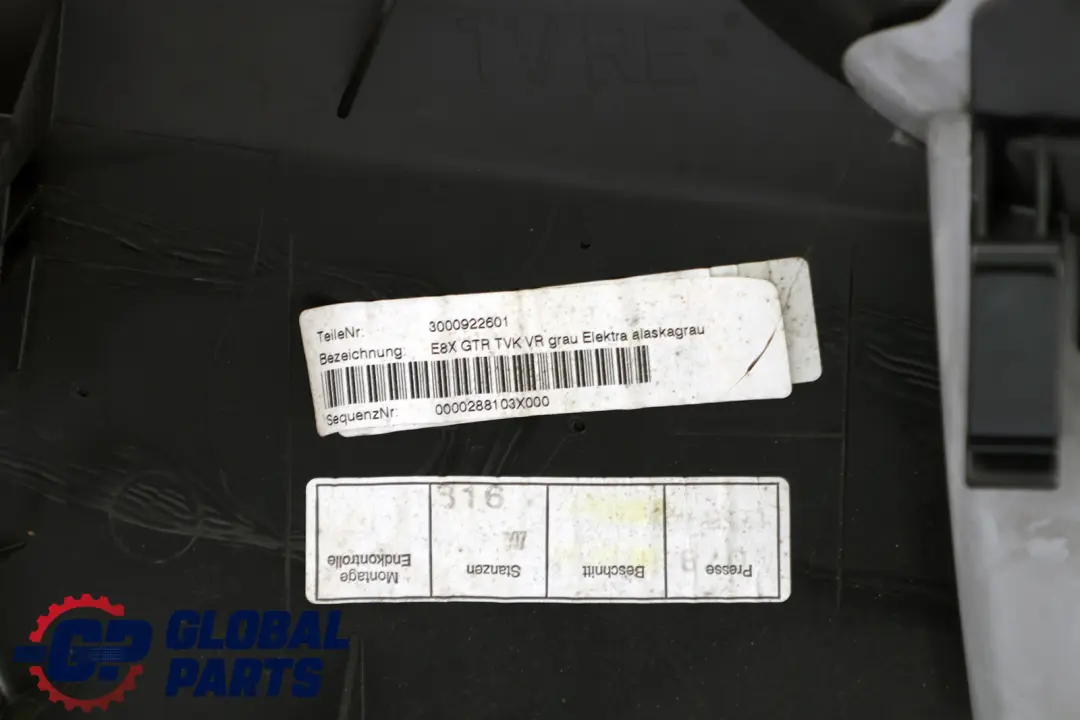 BMW 1 Series E81 Door Lining Card Cloth Front Right O/S Elektra Alaskagrau Grey