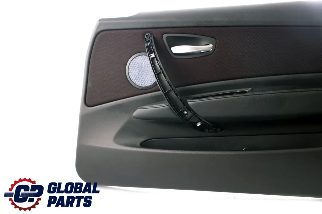 BMW E81 E82 Door Card Trim Panel Front Right Cloth Network Cranberry Red