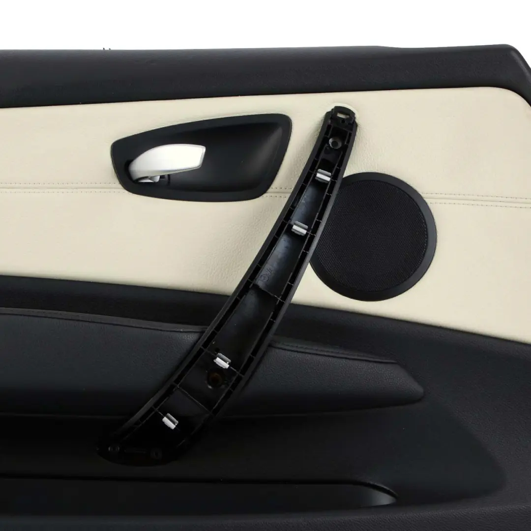 BMW E81 E82 Door Card Front Left N/S Trim Panel Leather Boston Lemon 9121257