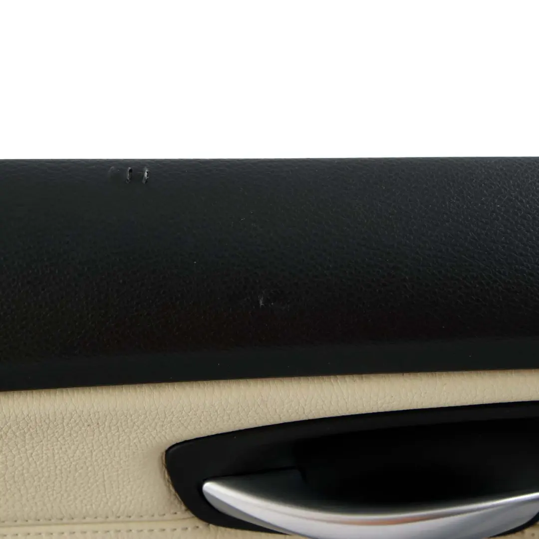 BMW E81 E82 Door Card Front Left N/S Trim Panel Leather Boston Lemon 9121257