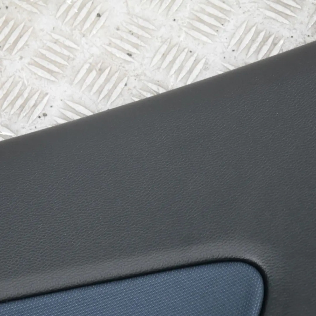 BMW 1 Series E81 Rear Right O/S Trim Panel Door Card Cloth Network Monaco Blue