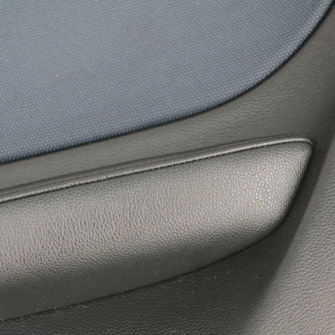 BMW 1 Series E81 Rear Right O/S Trim Panel Door Card Cloth Network Monaco Blue