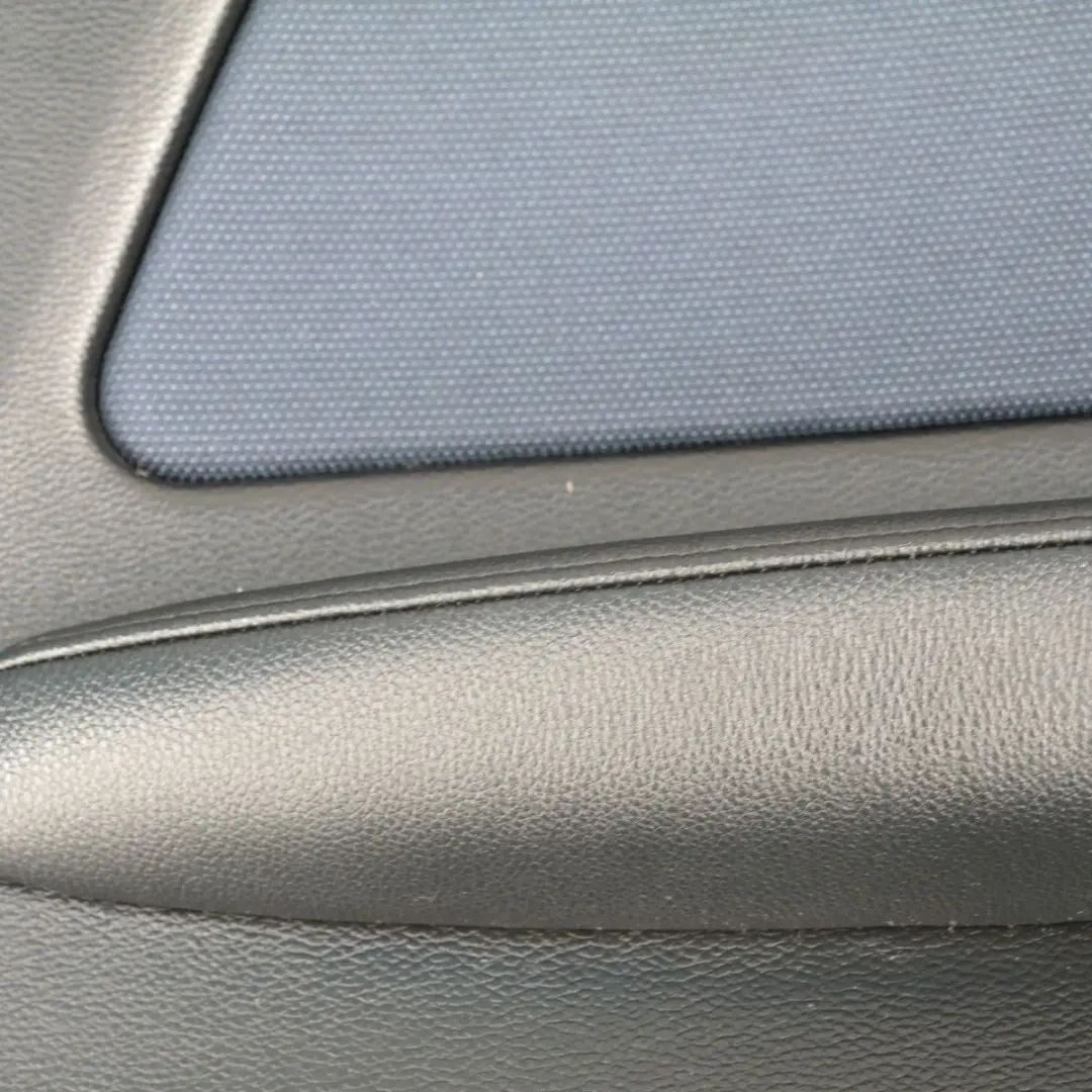 BMW 1 Series E81 Rear Right O/S Trim Panel Door Card Cloth Network Monaco Blue
