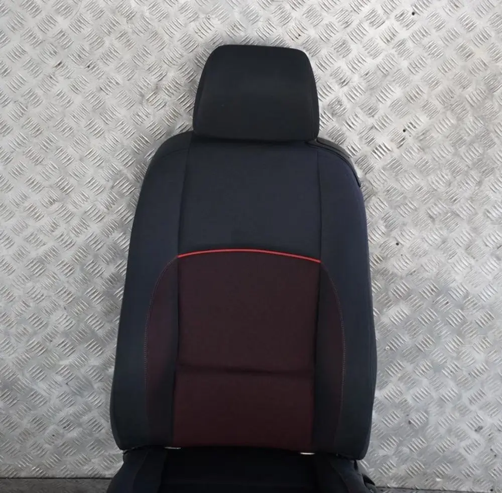 BMW 1 Series E81 M Sport Front Left N/S Seat Cloth Fabric Network Cranberry Red