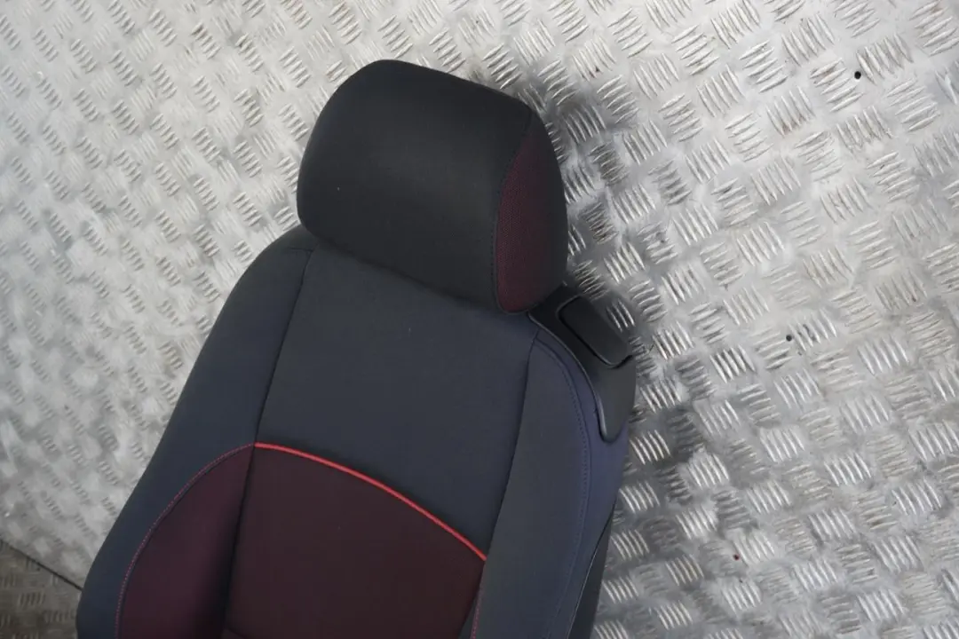 BMW 1 Series E81 M Sport Front Left N/S Seat Cloth Fabric Network Cranberry Red