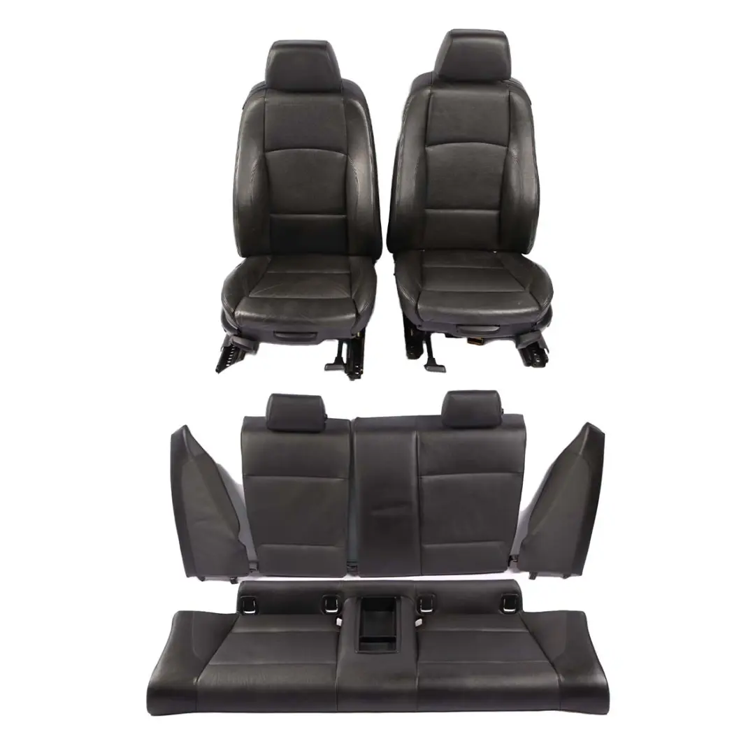 BMW E82 Coupe M Sport Seats Black Leather Interior with Airbag and Door Cards