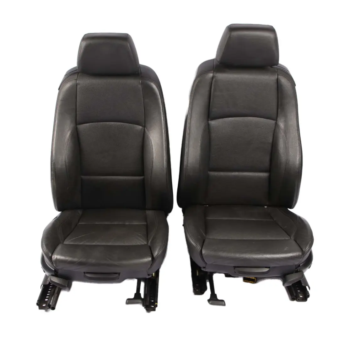 BMW E82 Coupe M Sport Seats Black Leather Interior with Airbag and Door Cards