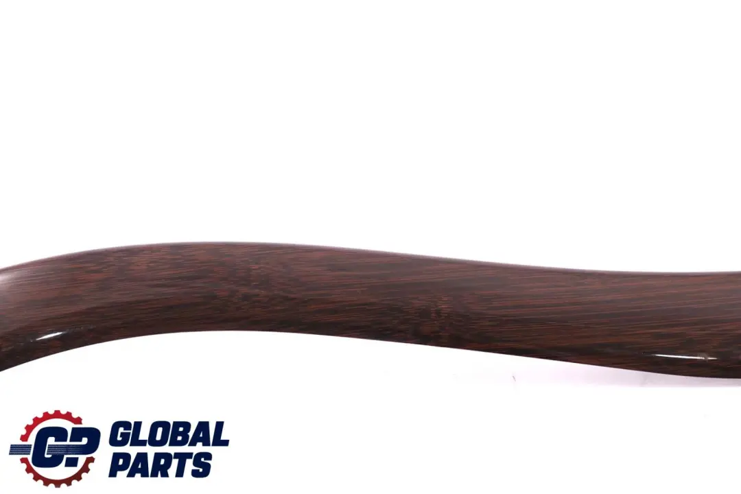 BMW X6 Series E71 Rear Seat Decor Wood Strip Trim Left N/S Bamboo Grain Dark