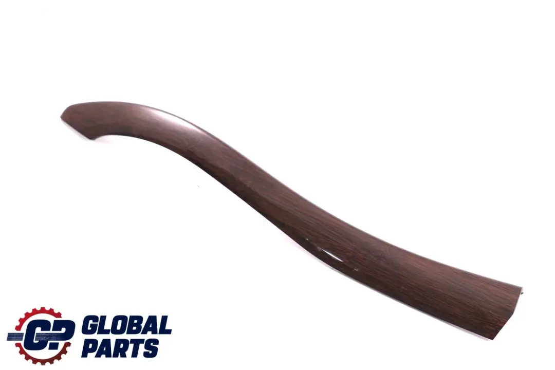 BMW X6 Series E71 Rear Seat Decor Wood Strip Trim Left N/S Bamboo Grain Dark