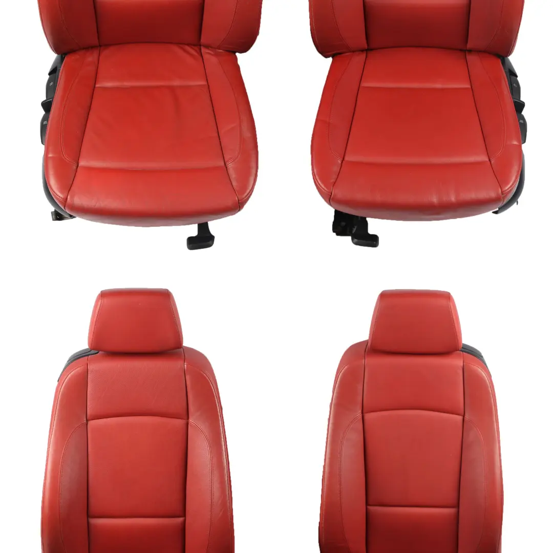 Leather Seats BMW E82 Coupe Set Seat Red Leather Interior Front Rear Seats