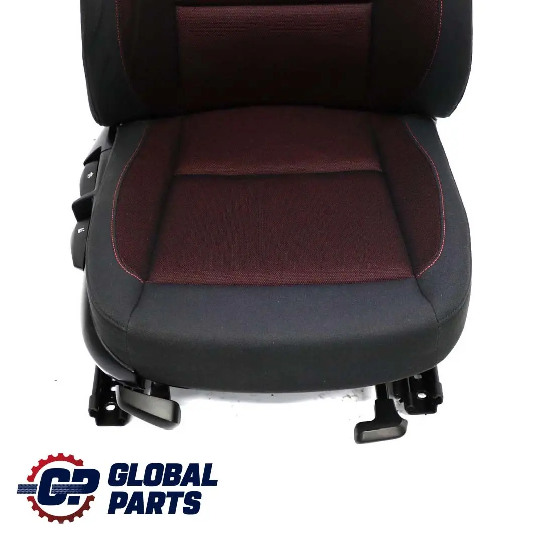 BMW E81 Asiento Delantero Derecho Tela Red Cranberry Red