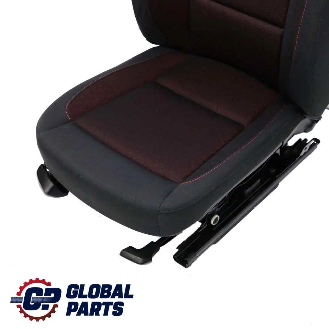 BMW E81 Asiento Delantero Derecho Tela Red Cranberry Red