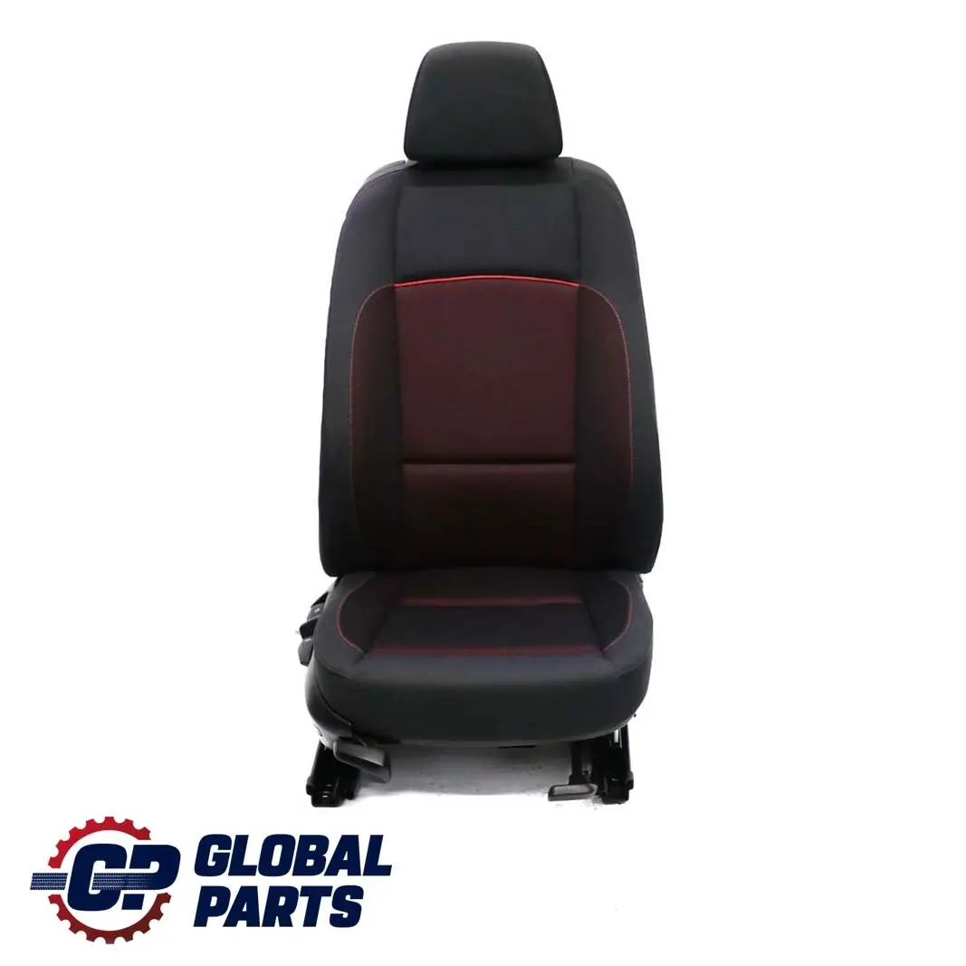 BMW E81 Asiento Delantero Derecho Tela Red Cranberry Red