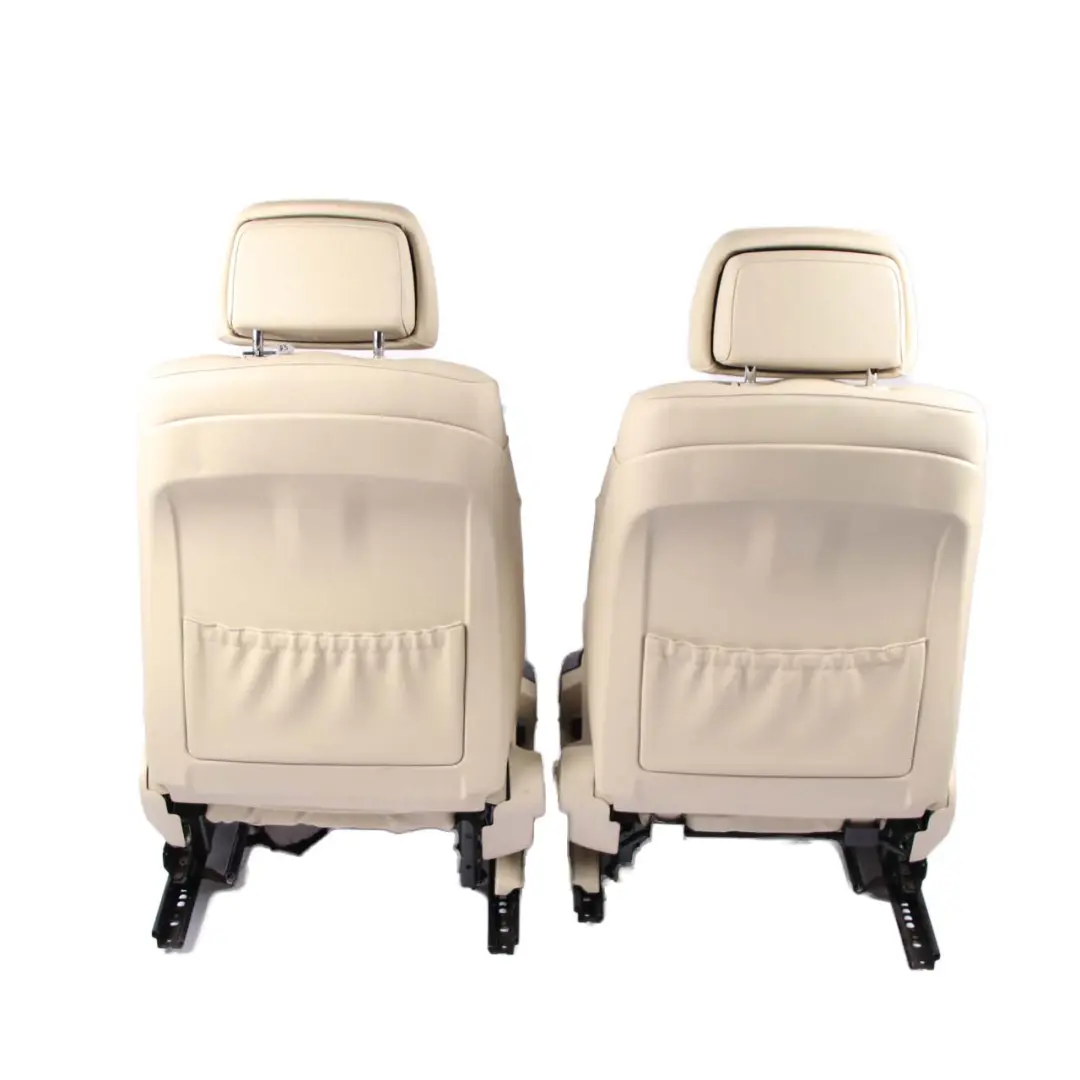 Seats BMW E61 LCI Heated Creambeige Cream Beige Leather Front Rear Seat Set