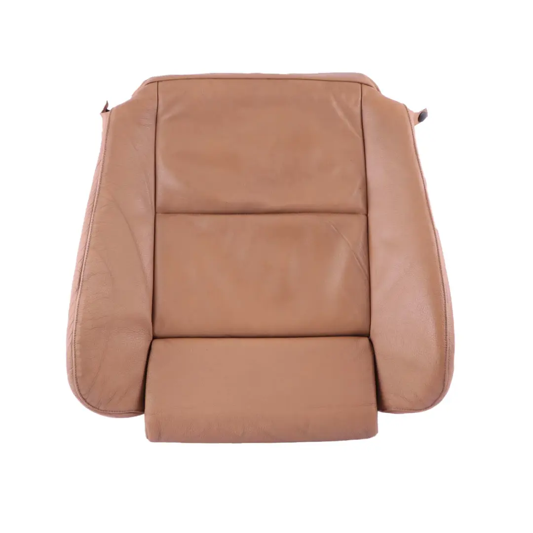 BMW 5 E60 E61 2 Front Left Right Sport Seat Leather Cover Panel Natural Brown