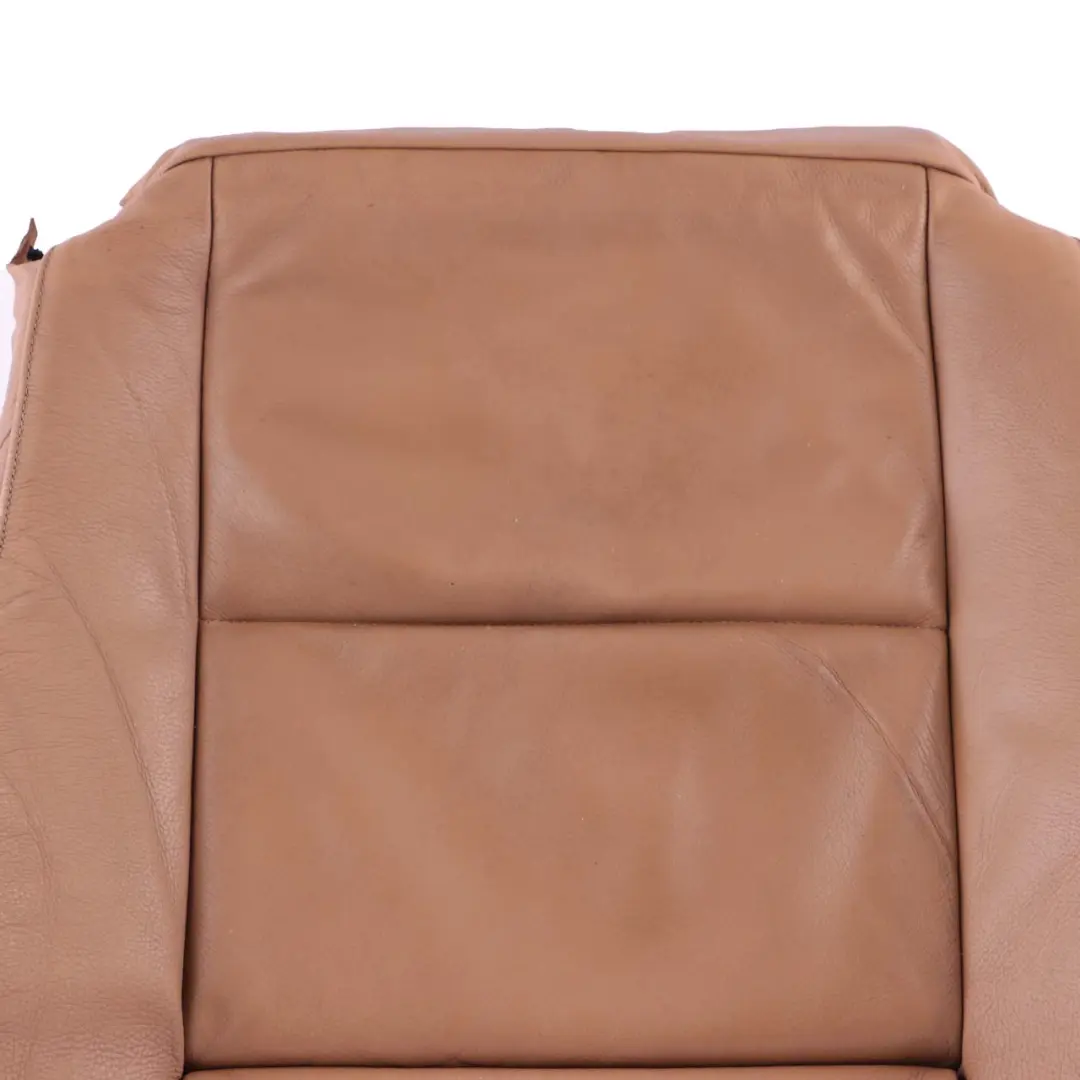 BMW 5 E60 E61 2 Front Left Right Sport Seat Leather Cover Panel Natural Brown