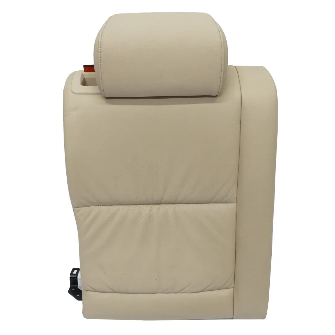 BMW E61 Touring Backrest Rear Right O/S Seat Back Cover Cream Beige Leather