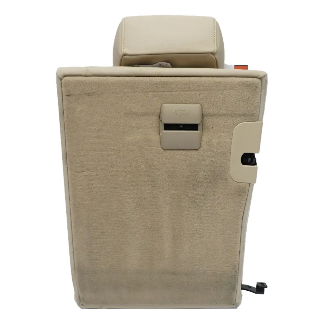 BMW E61 Touring Backrest Rear Right O/S Seat Back Cover Cream Beige Leather