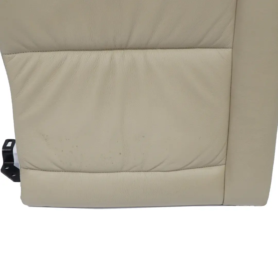 BMW E61 Touring Backrest Rear Right O/S Seat Back Cover Cream Beige Leather