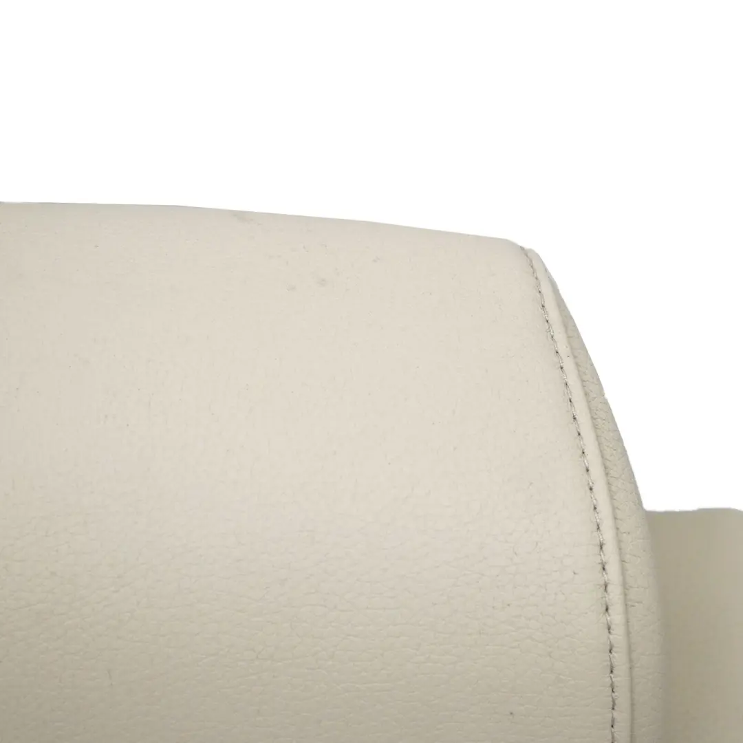 BMW E61 Touring Backrest Rear Right O/S Seat Back Cover Cream Beige Leather