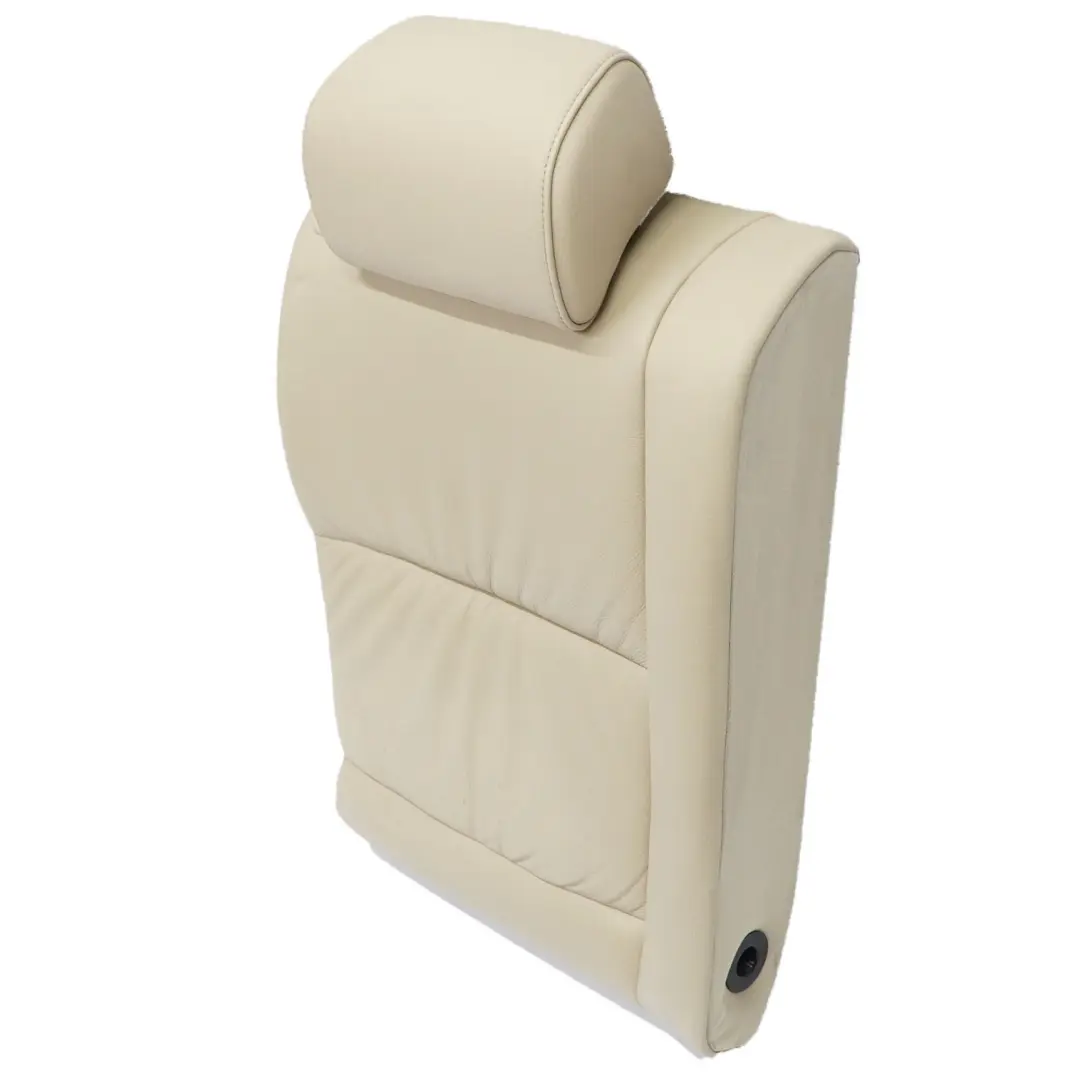 BMW E61 Touring Backrest Rear Right O/S Seat Back Cover Cream Beige Leather