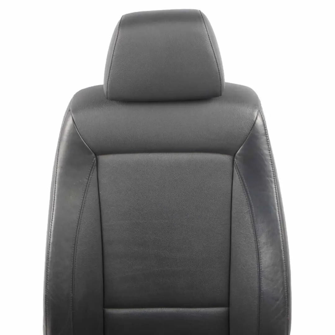 £BMW E87 LCI Black Leather Front Right O/S Interior Seat