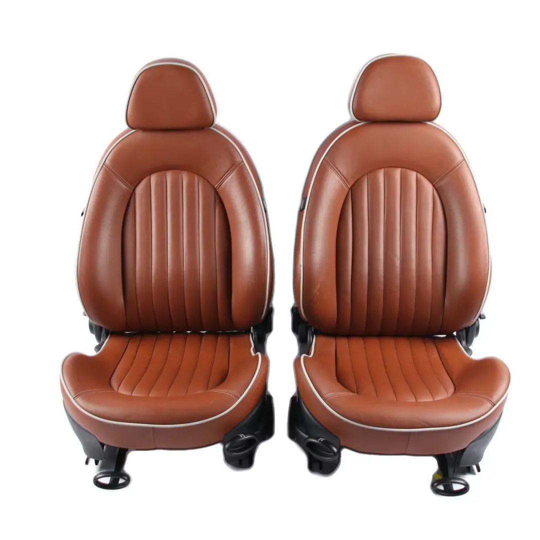 Leather Seats Mini Cooper R52 Sport Malt Brown English Front Rear Seat Sidewalk