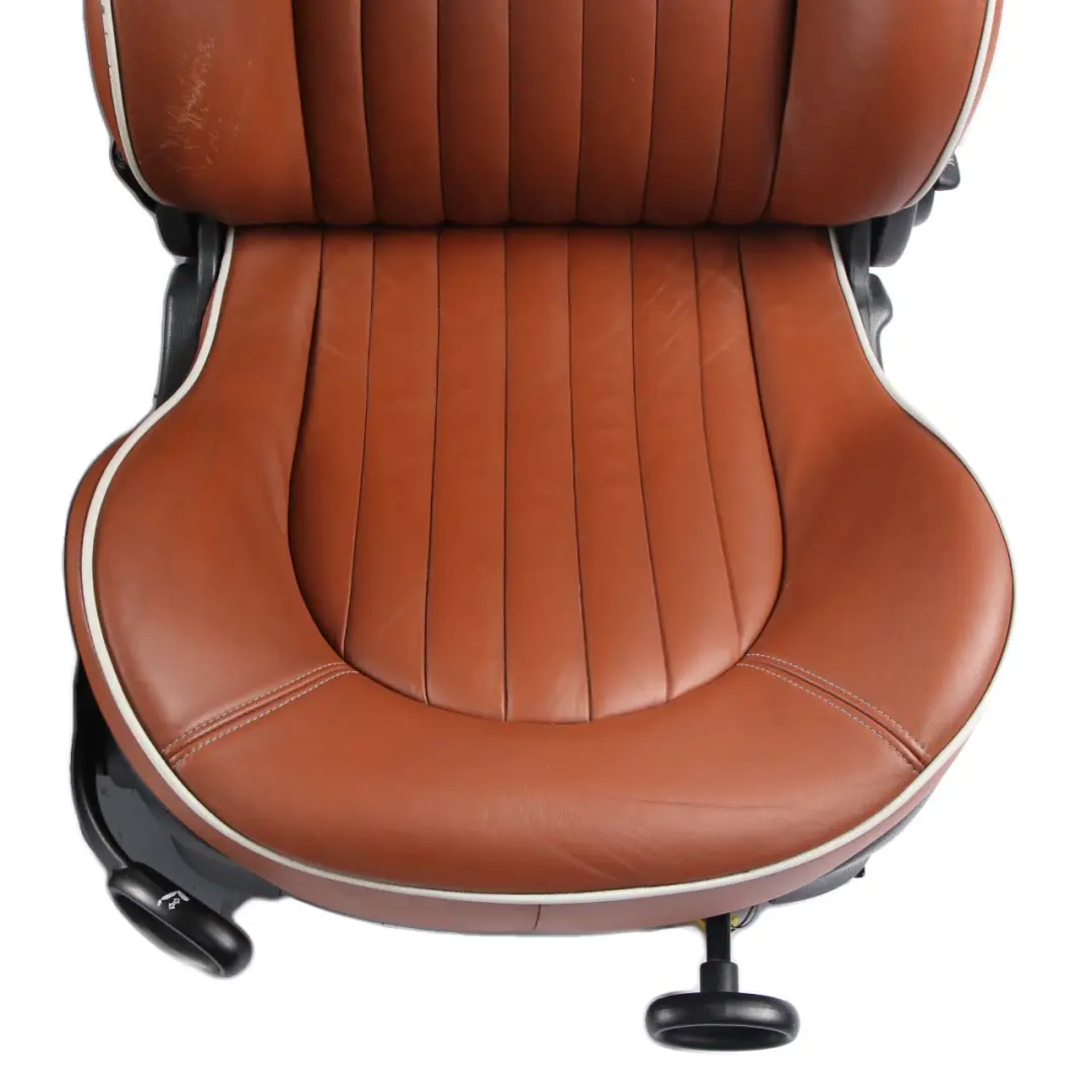 Leather Seats Mini Cooper R52 Sport Malt Brown English Front Rear Seat Sidewalk