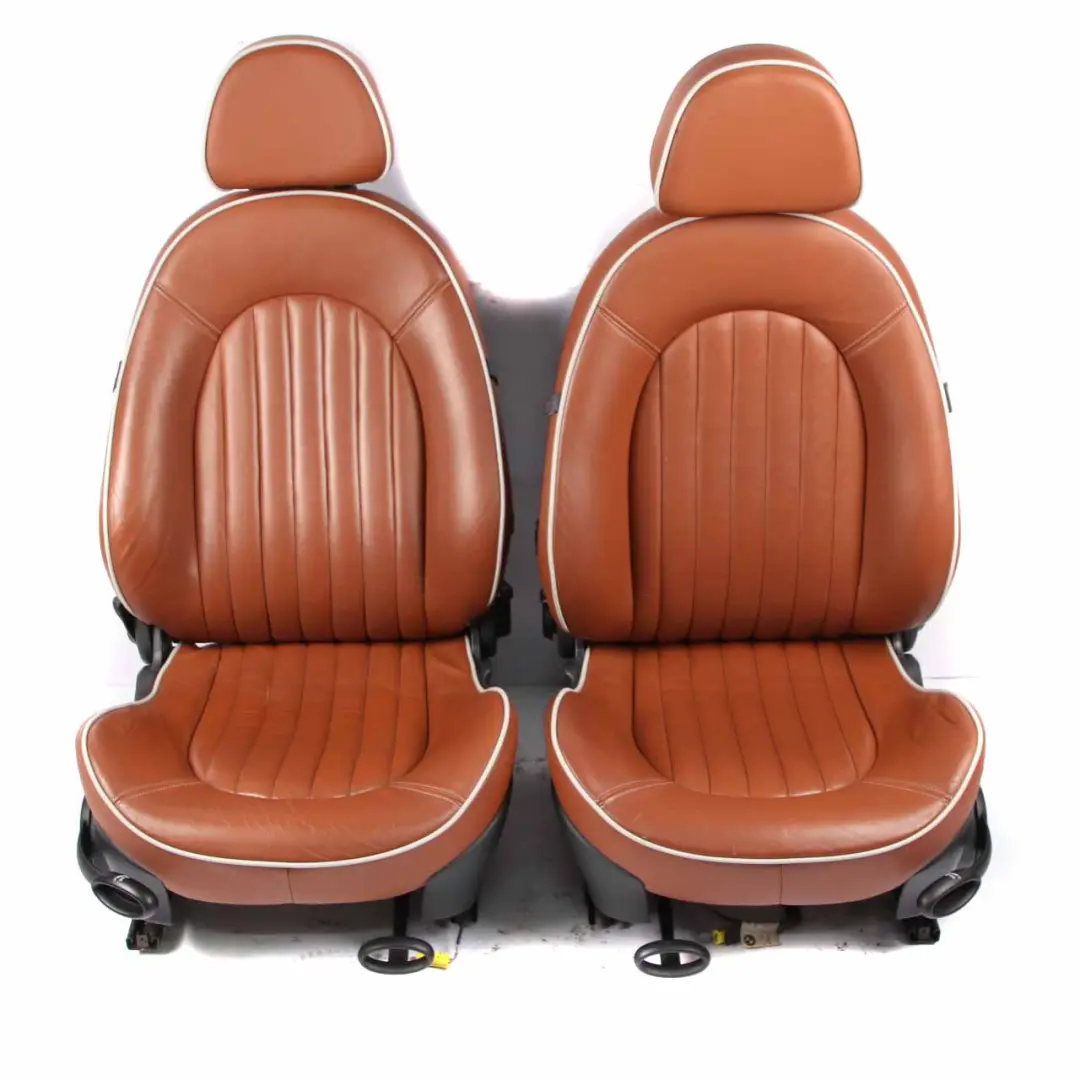 Seats Mini Cooper R52 Sport Malt Brown Leather English Front Rear Seat Sidewalk