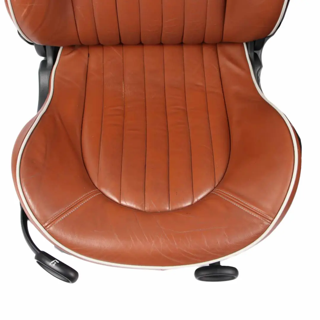 Seats Mini Cooper R52 Sport Malt Brown Leather English Front Rear Seat Sidewalk