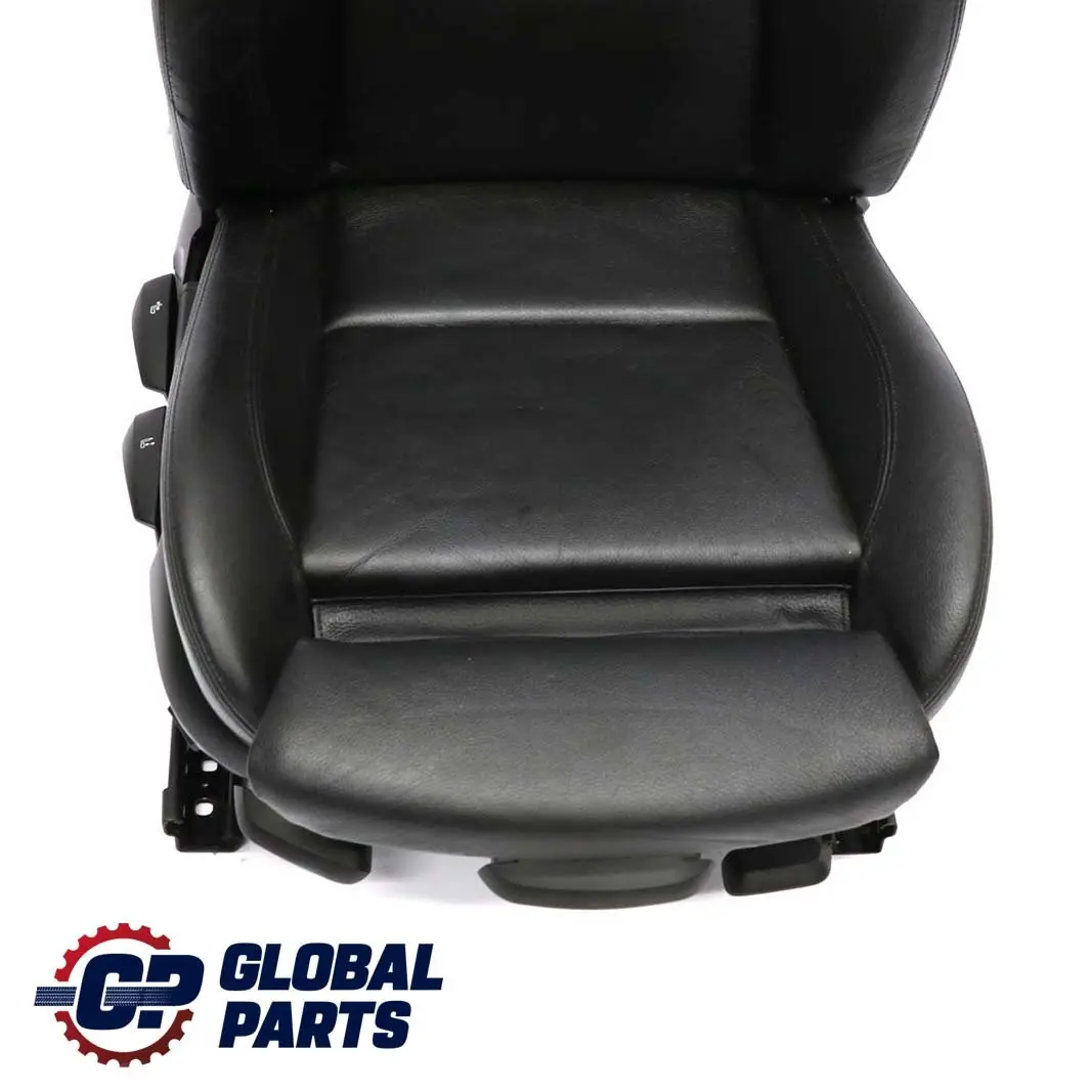BMW 1 Series E87 LCI Heated Sport Black Leather Interior Front Right O/S Seat