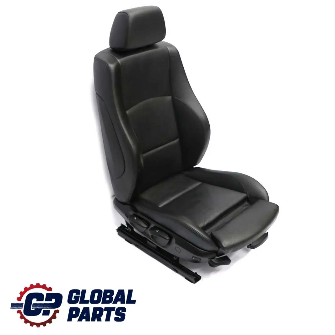 BMW 1 Series E87 LCI Heated Sport Black Leather Interior Front Right O/S Seat