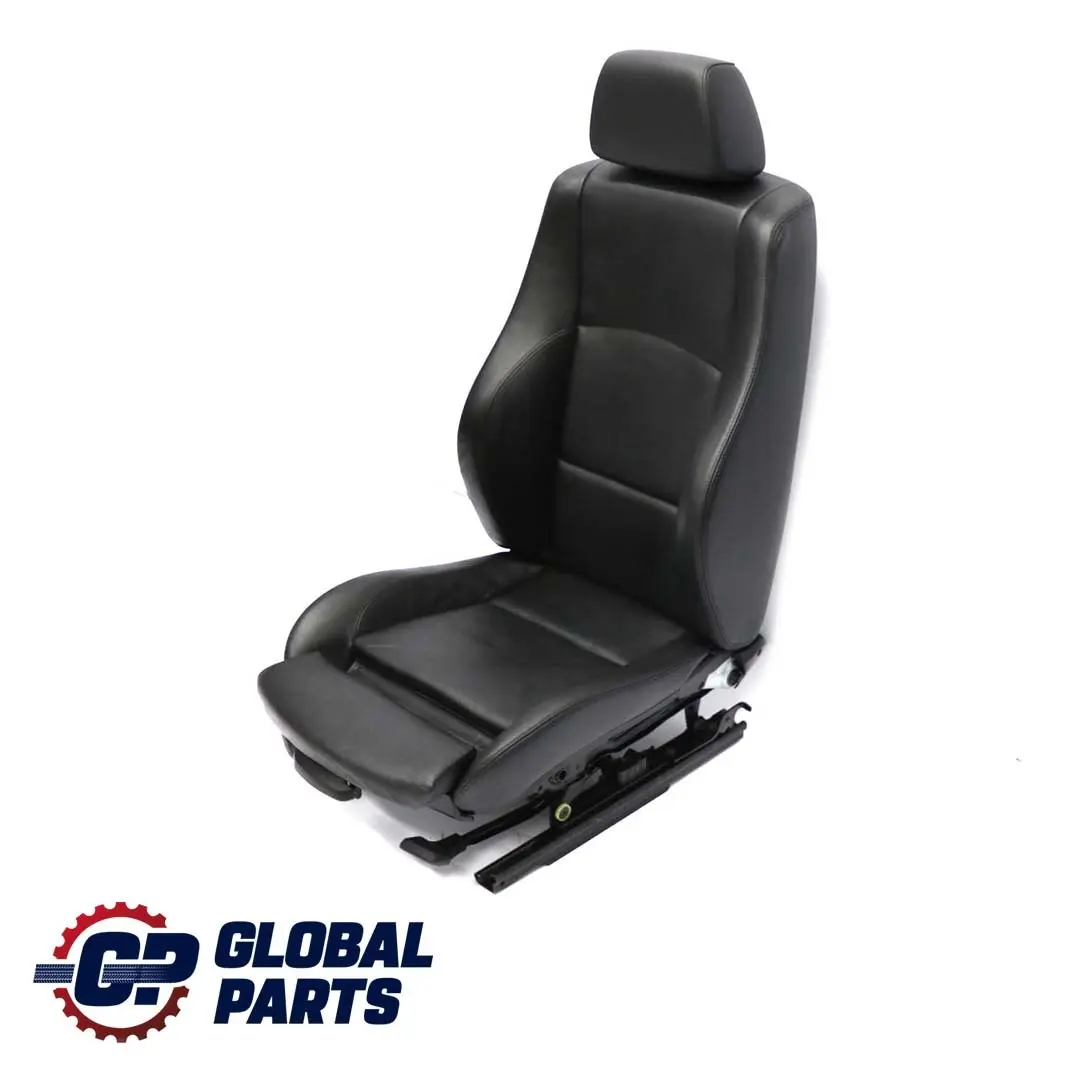 BMW 1 Series E87 LCI Heated Sport Black Leather Interior Front Right O/S Seat